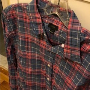 J. Crew mens slim fit plaid button down